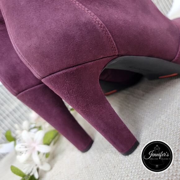 Rockport NEW Women's Seven To 7 Windsor Wine Ally Suede Heeled Bootie Size 9 - Picture 10 of 16